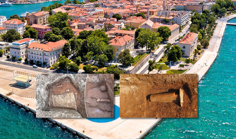 Descubren una necrópolis romana bajo un barrio comercial de Zadar