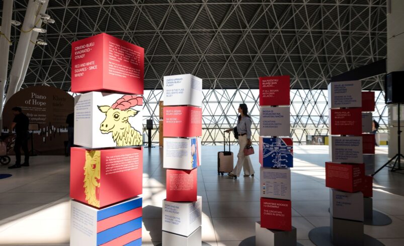La historia de la bandera croata llega al aeropuerto de Zagreb con una nueva exposición interactiva