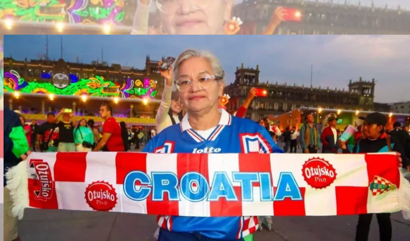 Rosario Martínez, la mexicana que sostenía con firmeza la bandera de Croacia