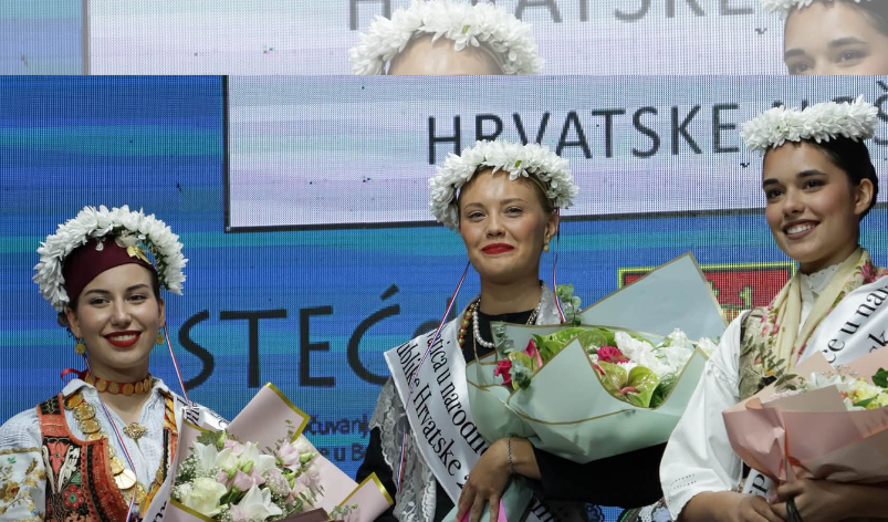 Vesna Barišić, de Argentina, fue elegida la croata más bella del mundo en traje tradicional