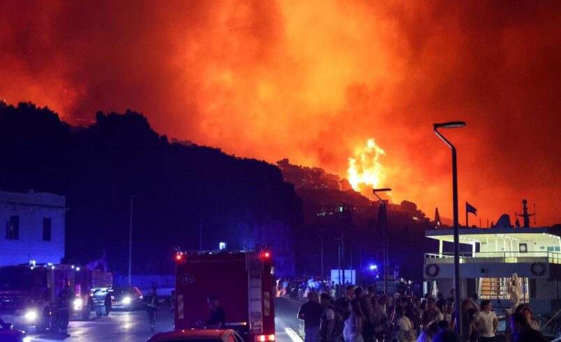 Gran incendio cerca de Omiš, Croacia, deja al menos 36 heridos