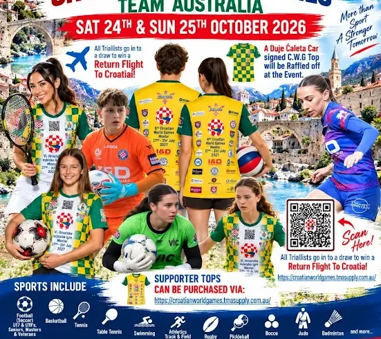 Australia busca croatas para los Juegos Mundiales Croatas